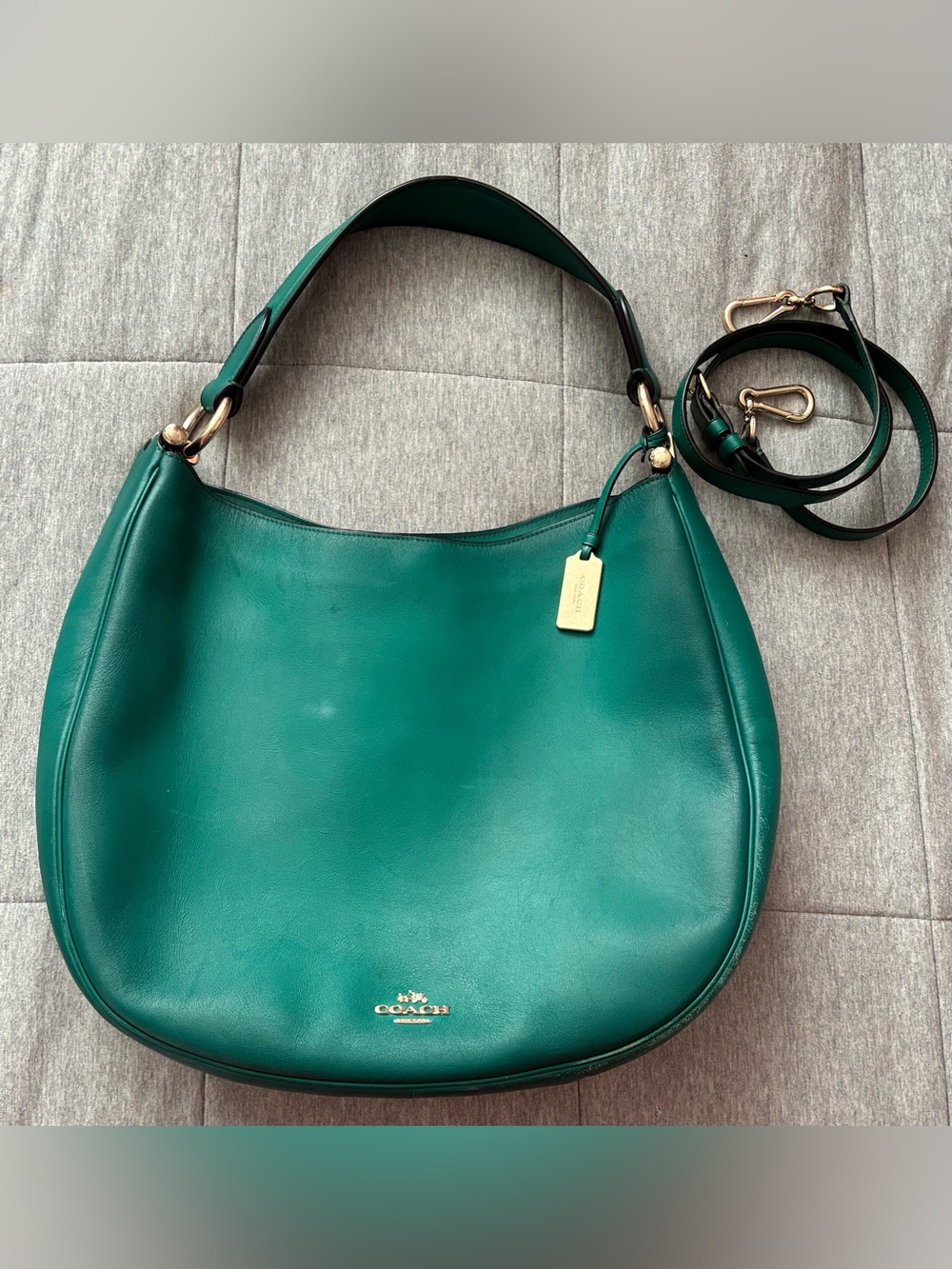 Coach Green Nomad Mae Hobo Bag